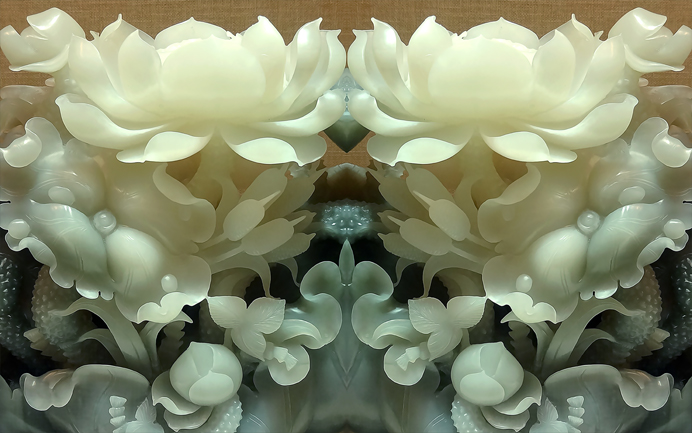 3D фотообои 3D Фотообои  «Нефритовые цветы»  вид 1