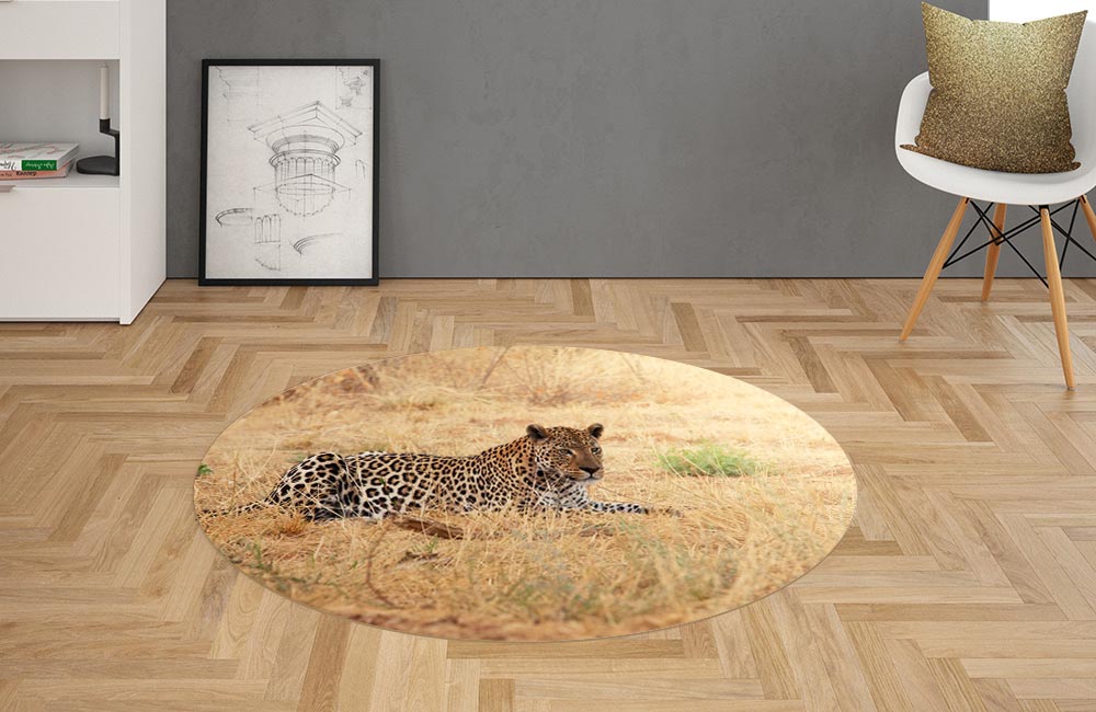 3D Ковер «Леопард» Овальный 2