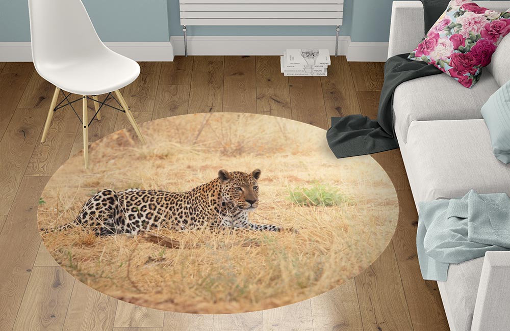 3D Ковер «Леопард» Круглый 1