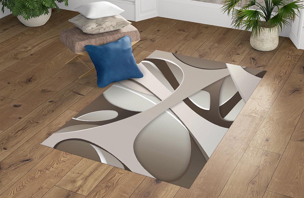 3D Ковер  «Удивительная абстракция» Прямоугольный 4