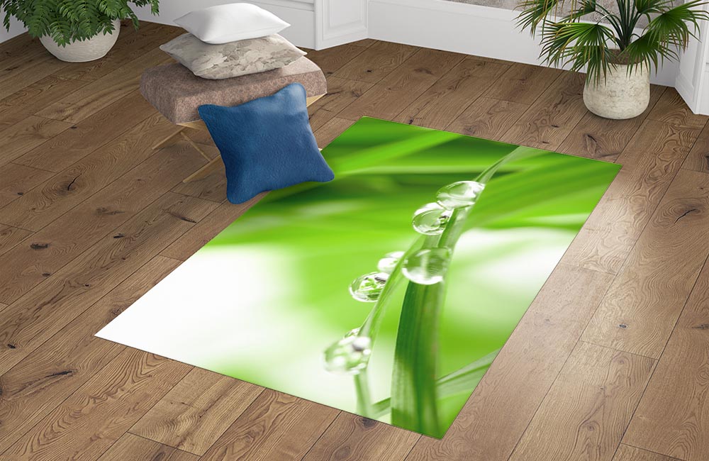 3D Ковер «Трава с росой»  Прямоугольный 4