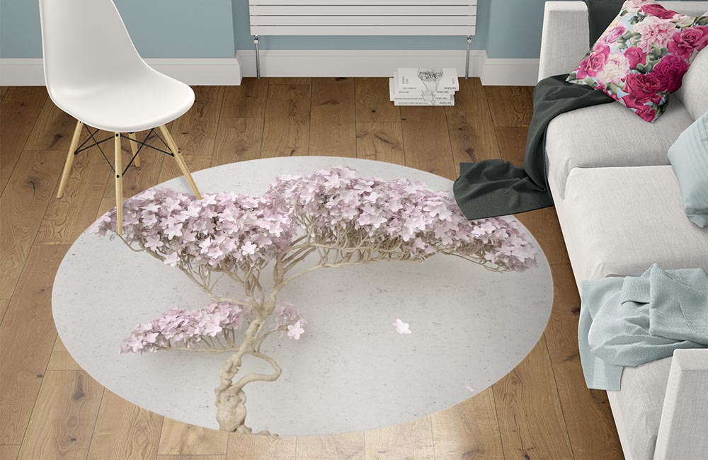 3D Ковер «Чарующее дерево» Круглый 1