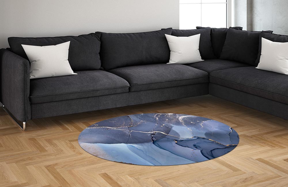 3D Ковер «Каменный океан» Овальный 1
