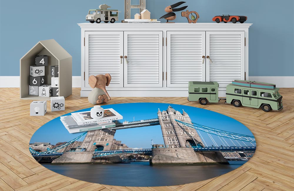 3D Ковер «Лондонский мост» Овальный 3