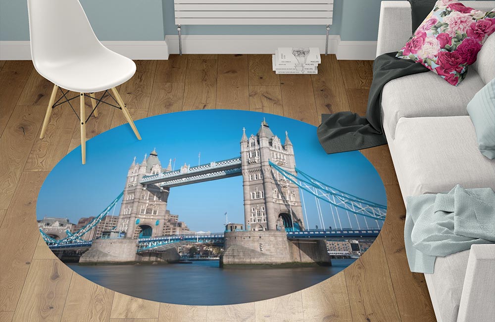 3D Ковер «Лондонский мост» Круглый 1