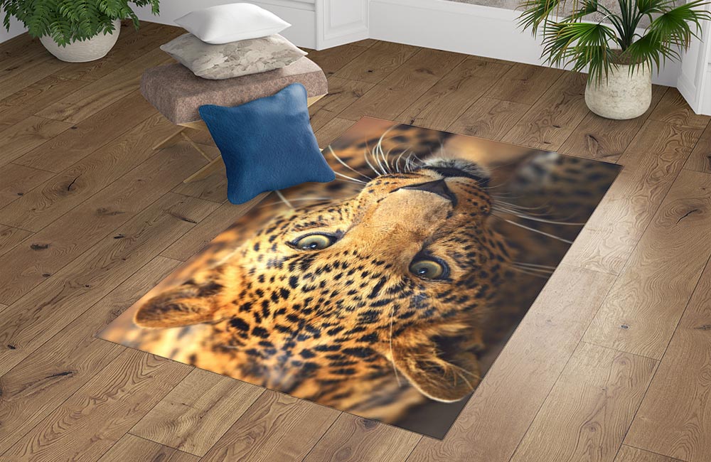 3D Ковер «Леопард портрет» Прямоугольный 4