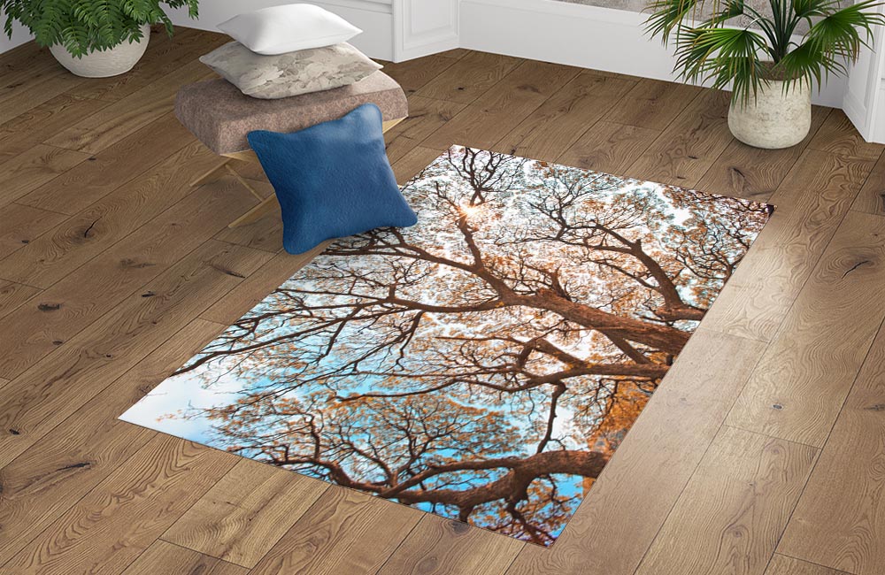 3D Ковер «Ветви осеннего дерева»   Прямоугольный 4