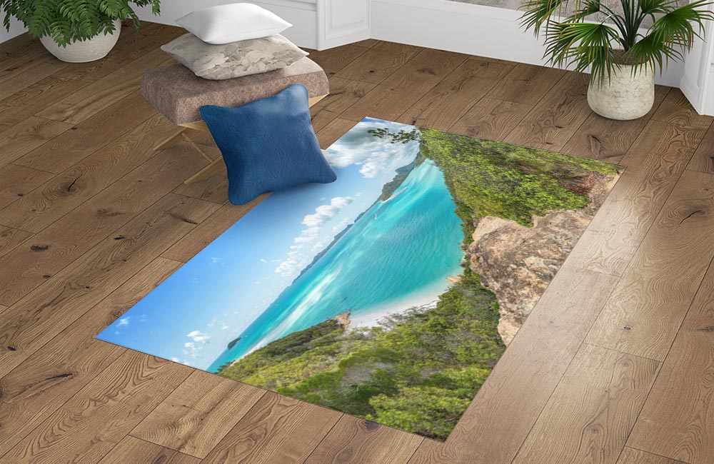 3D Ковер «Прибрежная панорама»   Прямоугольный 4