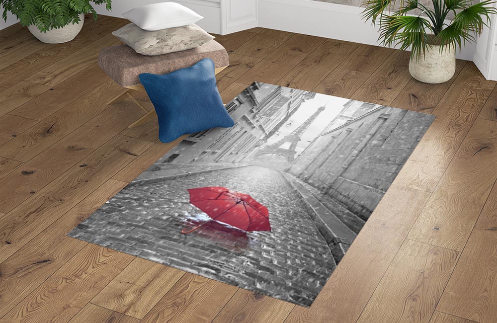 3D Ковер «Дождь в Париже» Прямоугольный 4