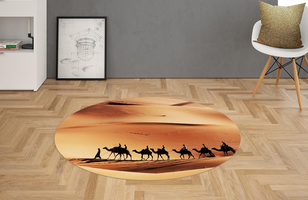 3D Ковер «Пустыня Караван»   Овальный 2