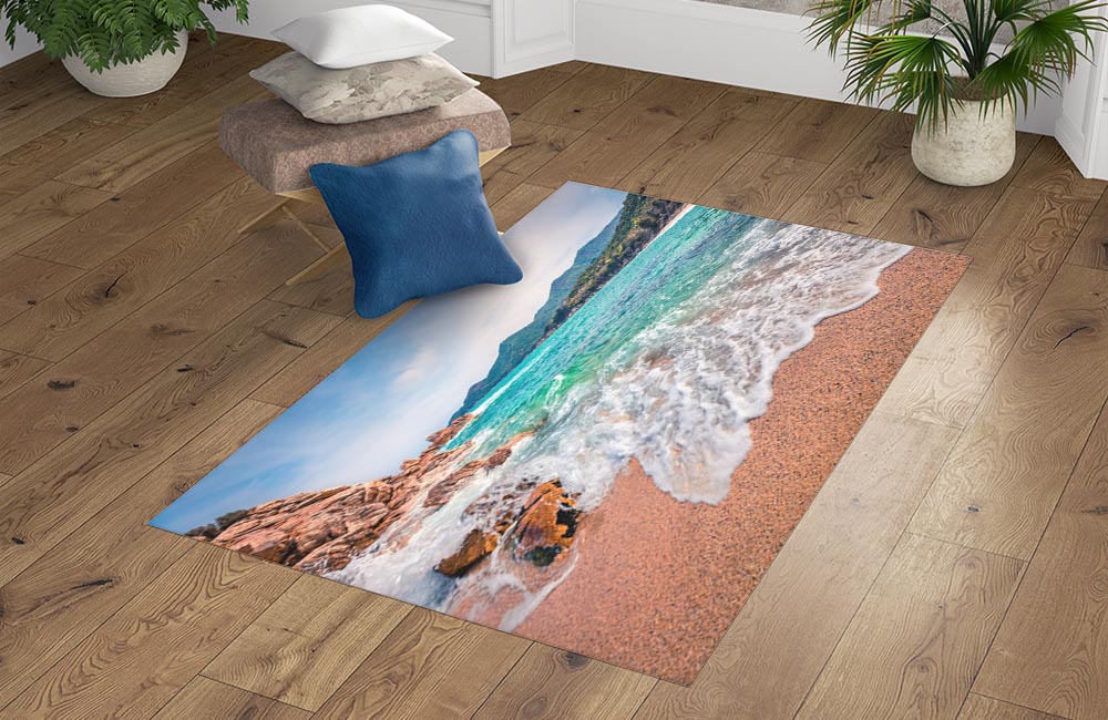 3D Ковер «Прохладный пляж»   Прямоугольный 4