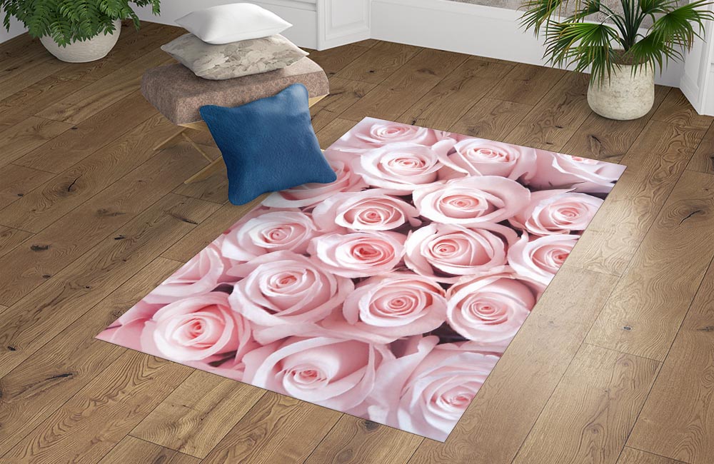 3D Ковер «Благоухающий букет нежных роз» Прямоугольный 4