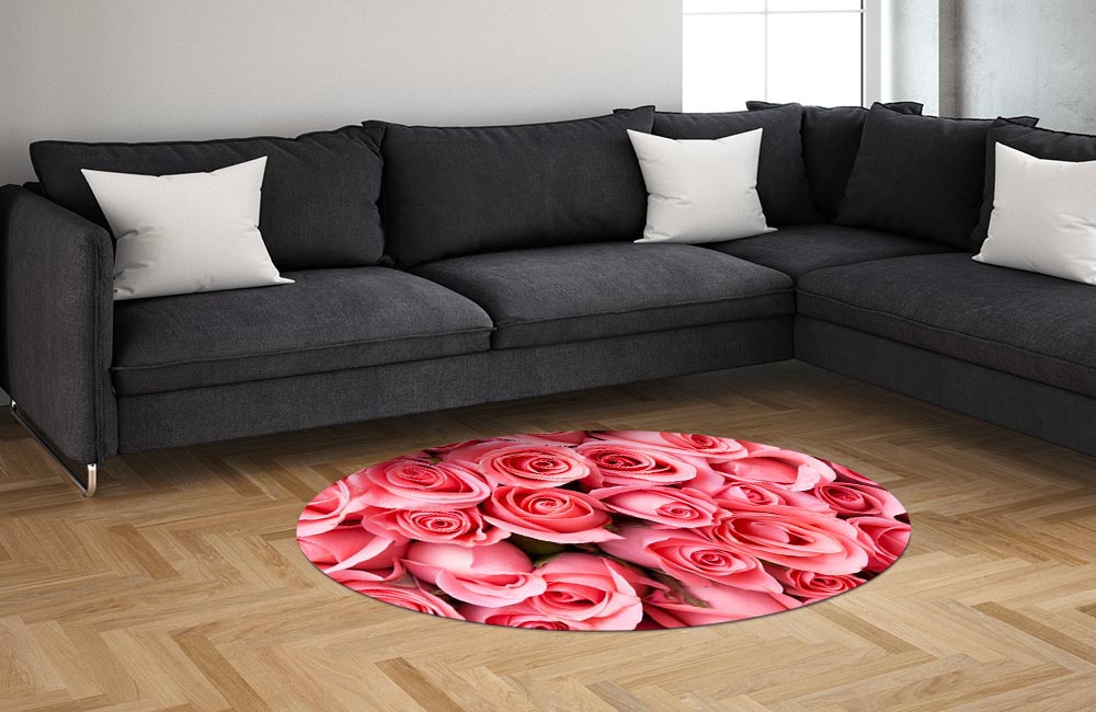 3D Ковер «Обилие роз» Овальный 1
