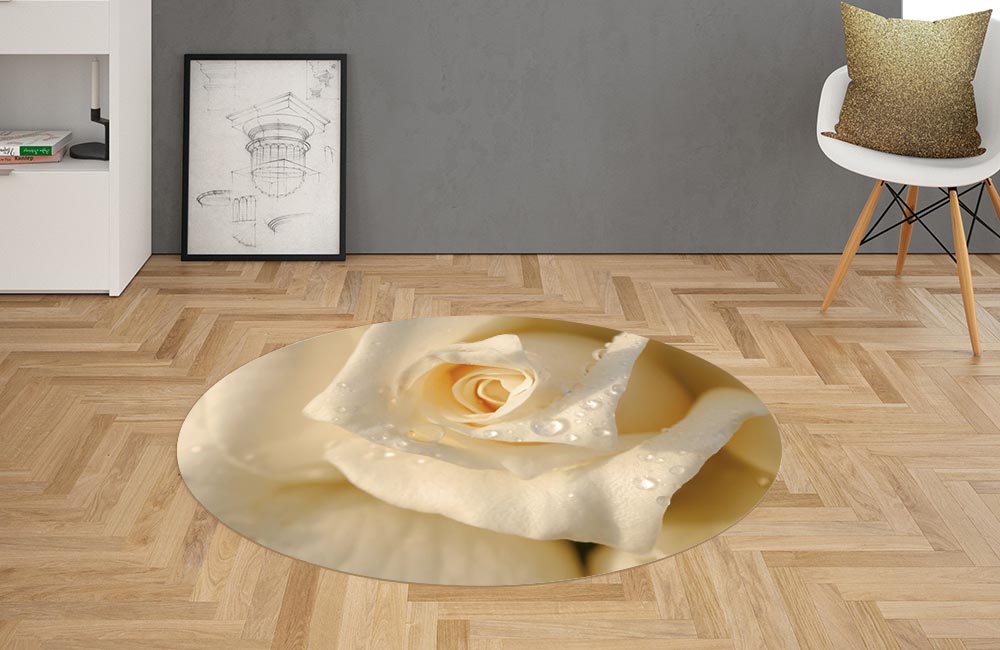 3D Ковер «Утренняя роза» Овальный 2