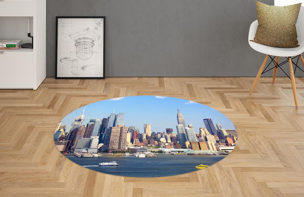 3D Ковер «С видом Нью-Йорка» Овальный 2