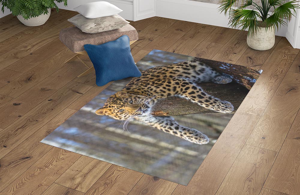 3D Ковер «Амурский леопард» Прямоугольный 4
