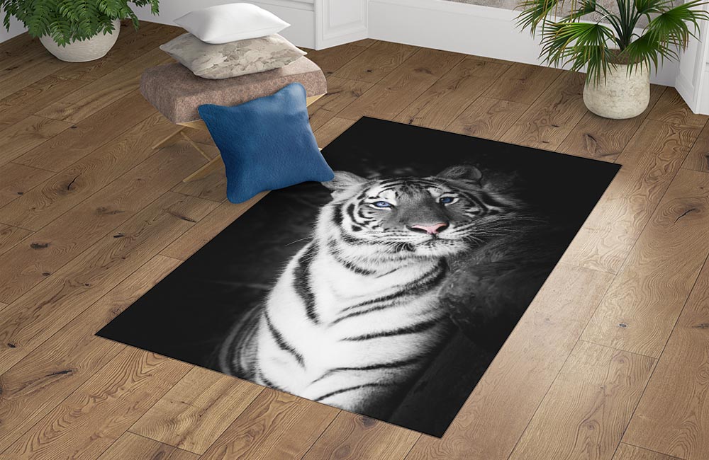 3D Ковер «Голубоглазый тигр» Прямоугольный 4