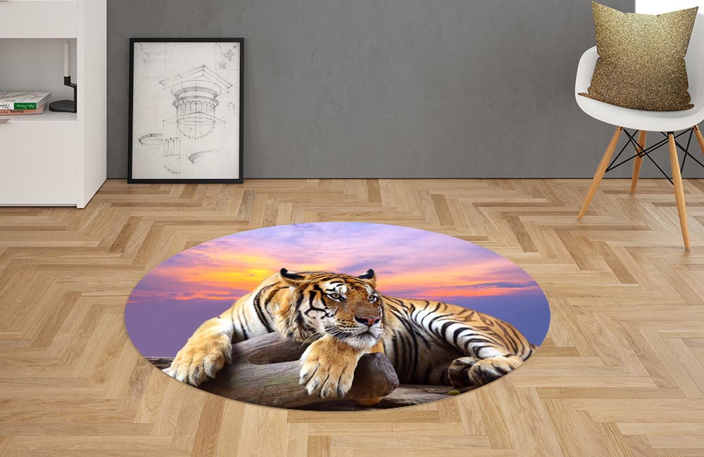 3D Ковер «Бенгальский тигр» Овальный 2