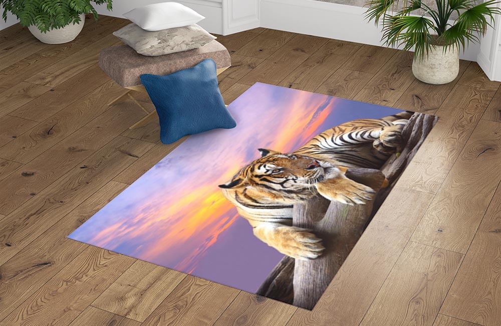 3D Ковер «Бенгальский тигр» Прямоугольный 4