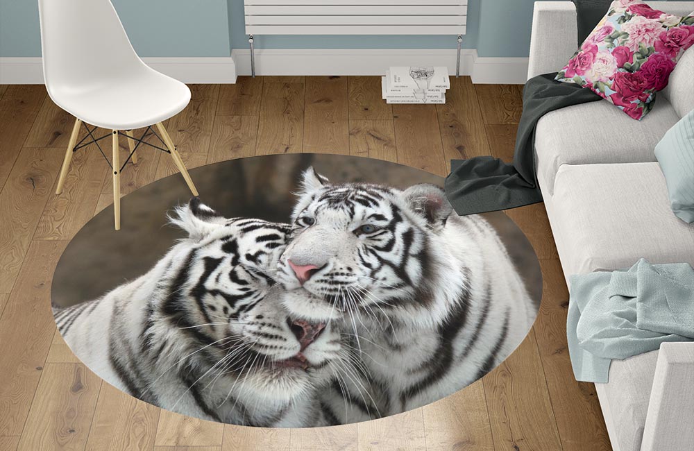3D Ковер «Тигриная нежность» Круглый 1