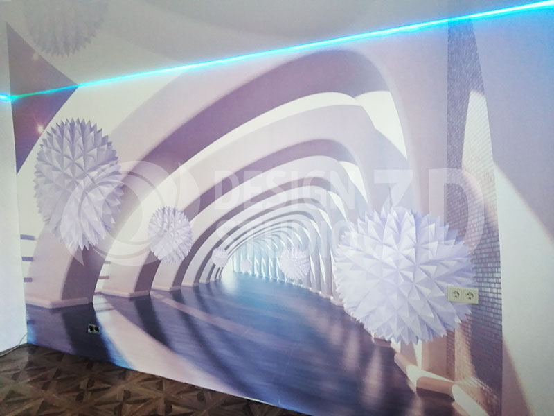  3D Фотообои «Солнечный тоннель» 